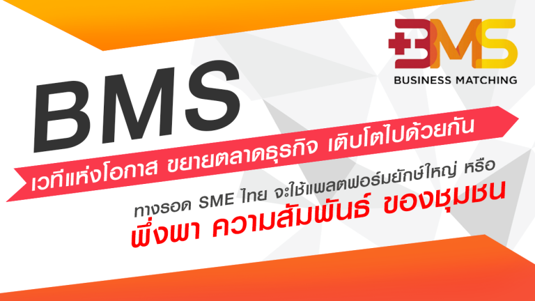 ทางรอด SME ไทย จะใช้แพลตฟอร์มยักษ์ใหญ่ หรือพึ่งพา ความสัมพันธ์ ของชุมชน - BMS Thailand