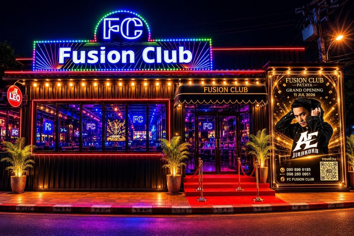 FC Fusion Club Pattaya เป็นผับสไตล์ยุค 90