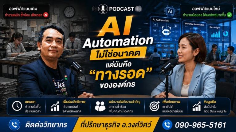 อย่าพึ่งนำ AI มาใช้ในองค์กรหากยังไม่ได้ทำสิ่งนี้ | อ.วงศ์วิศว์ จินดามณี